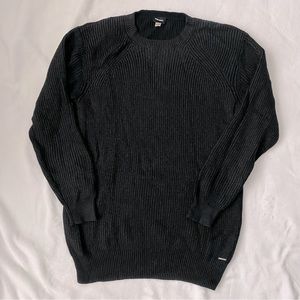 Diesel black coated sweater